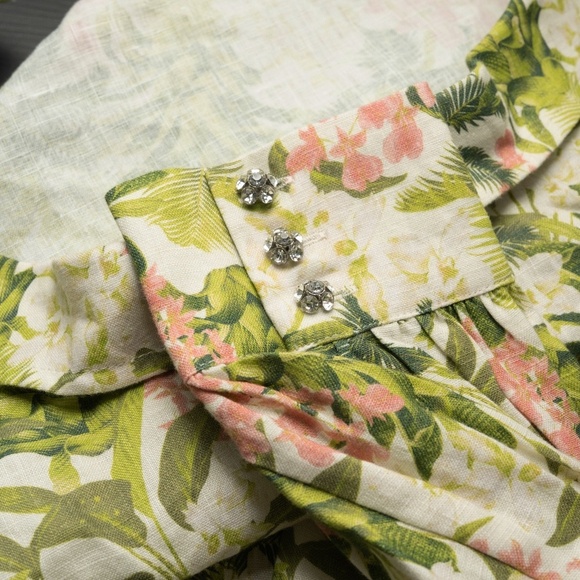 CAMI NYC. New! Belkis Tropical Linen Top - Picture 10 of 13